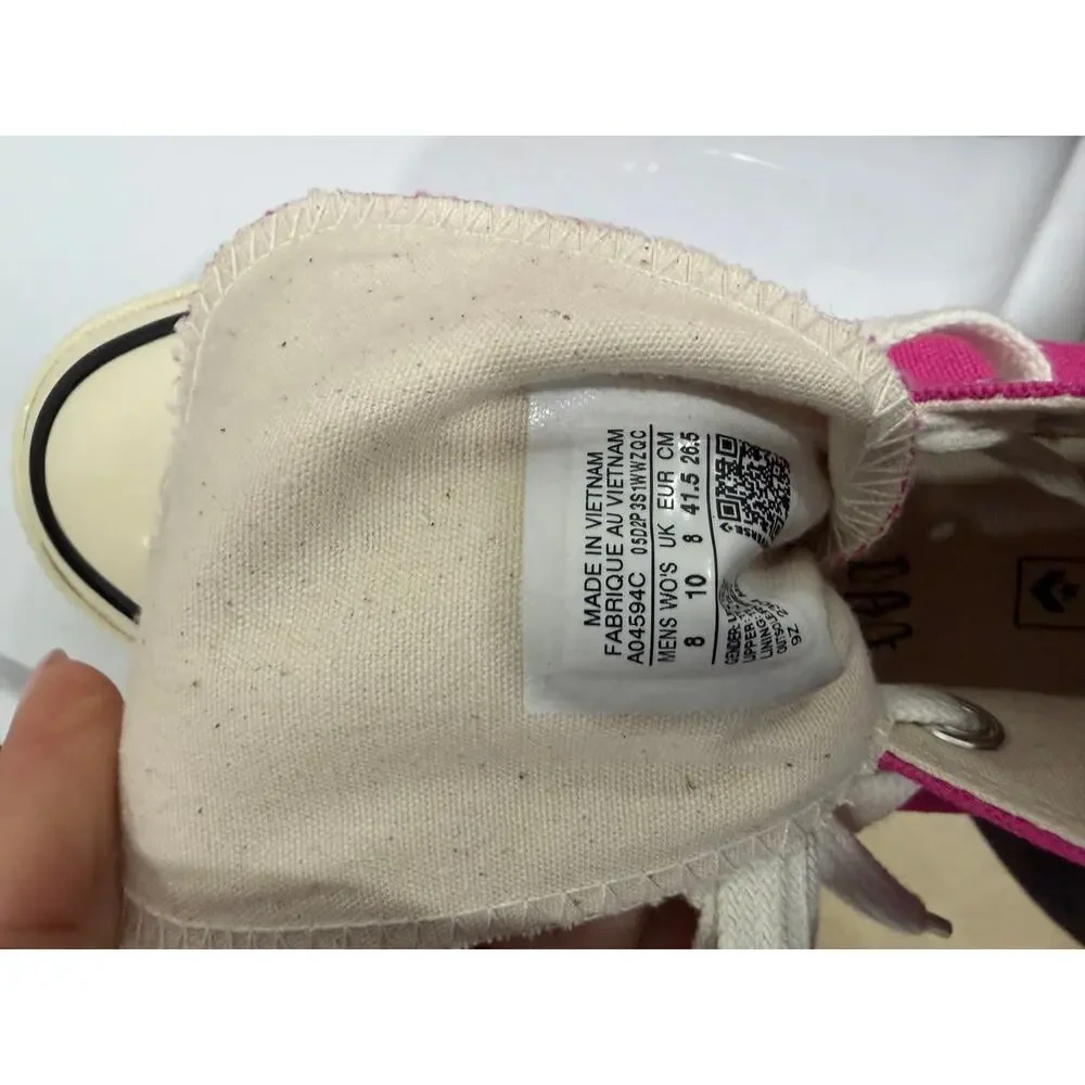 Converse Chuck 70 All Star High Top Canvas Sneakers - Pink - Size M8/W10 - NEW